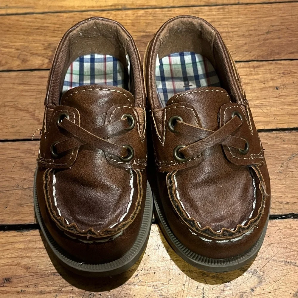 Carter’s Brown Leather Toddler Loafers